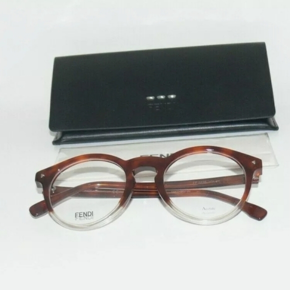 New unisex Fendi round eyeglasses frame - Picture 2 of 5